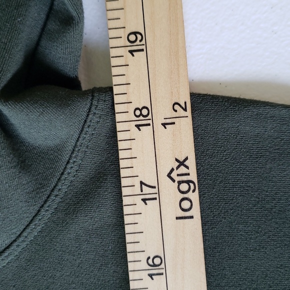 Title Nine Long Sleeve Mock Neck Dress  Green Medium Stretch Travel Athleisure - Picture 12 of 14